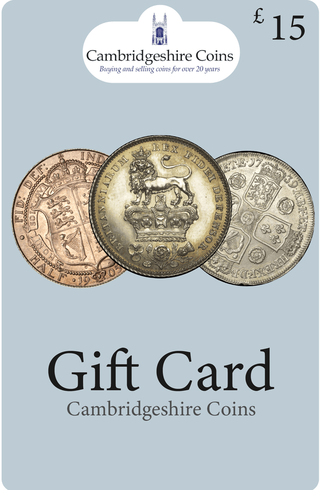 CAMBRIDGESHIRE COINS GIFT CARD £15 - £200 - Gift Card - Cambridgeshire Coins