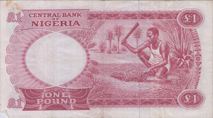 CENTRAL BANK OF NIGERIA £1 BANKNOTE REF 1424 - World Banknotes - Cambridgeshire Coins