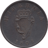 1805 IRELAND HALFPENNY H15