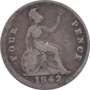 1842 FOURPENCE ( FAIR ) 1 - Fourpence - Cambridgeshire Coins