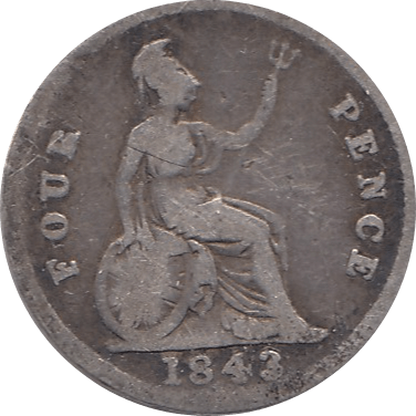 1842 FOURPENCE ( FAIR ) 1 - Fourpence - Cambridgeshire Coins