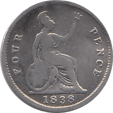 1838 FOURRPENCE ( NF ) 1 - Fourpence - Cambridgeshire Coins