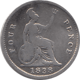 1838 FOURRPENCE ( NF ) 1 - Fourpence - Cambridgeshire Coins