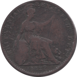1822 FARTHING ( FINE )