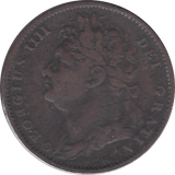 1822 FARTHING ( FINE )