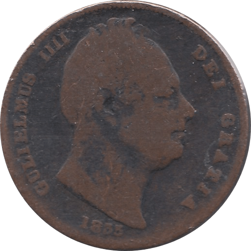 1835 FARTHING ( FAIR ) - Farthing - Cambridgeshire Coins