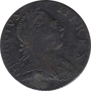 1775 SNIDE HALFPENNY GEORGE III COLONIAL REF H167