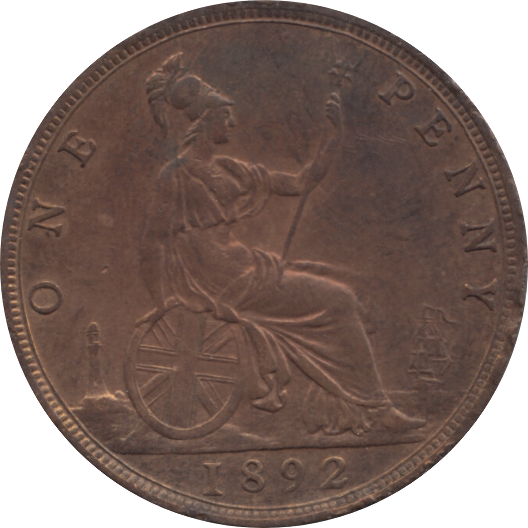 1892 PENNY 1 ( AUNC ) 60