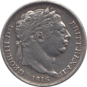 1816 SIXPENCE 1 ( VF )