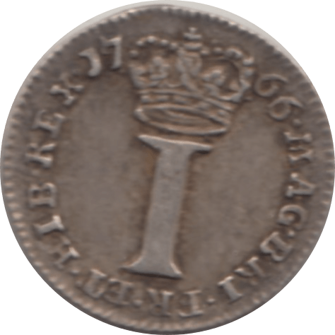 1766 MAUNDY ONE PENNY ( GVF )