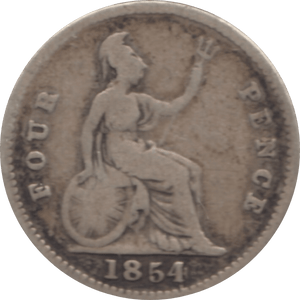 1854 FOURPENCE ( FAIR ) - Fourpence - Cambridgeshire Coins