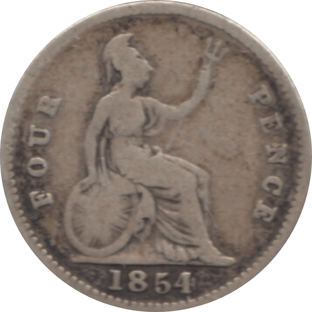1854 FOURPENCE ( FAIR ) - Fourpence - Cambridgeshire Coins