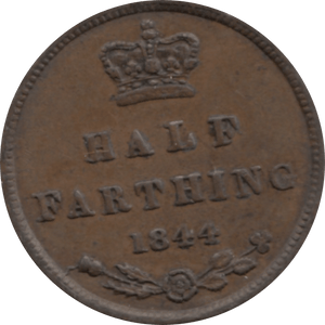 1844 HALF FARTHING 1 ( GVF ) - Half Farthing - Cambridgeshire Coins