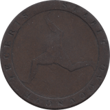 1813 ISLE OF MAN PENNY ( FINE )