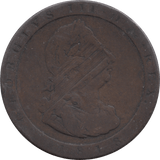 1813 ISLE OF MAN PENNY ( FINE )