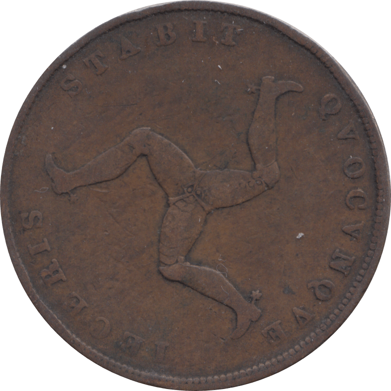 1839 ISLE OF MAN PENNY ( FINE ) - Penny - Cambridgeshire Coins