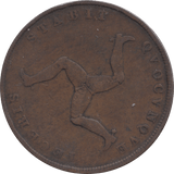 1839 ISLE OF MAN PENNY ( FINE ) - Penny - Cambridgeshire Coins