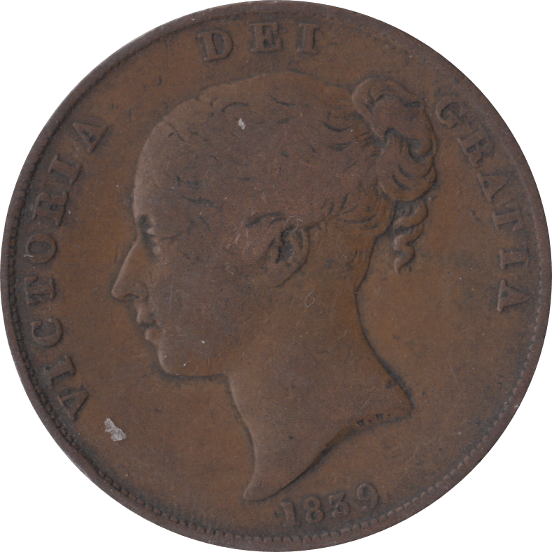 1839 ISLE OF MAN PENNY ( FINE ) - Penny - Cambridgeshire Coins