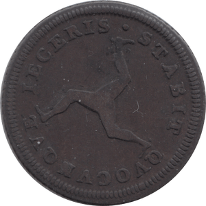 1786 ISLE OF MAN HALFPENNY ( VF )