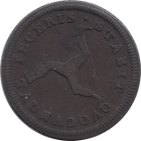 1786 ISLE OF MAN HALFPENNY ( VF )