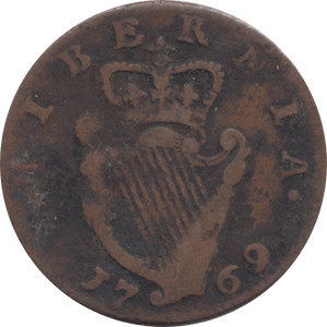 1769 IRELAND HALFPENNY ( FINE )