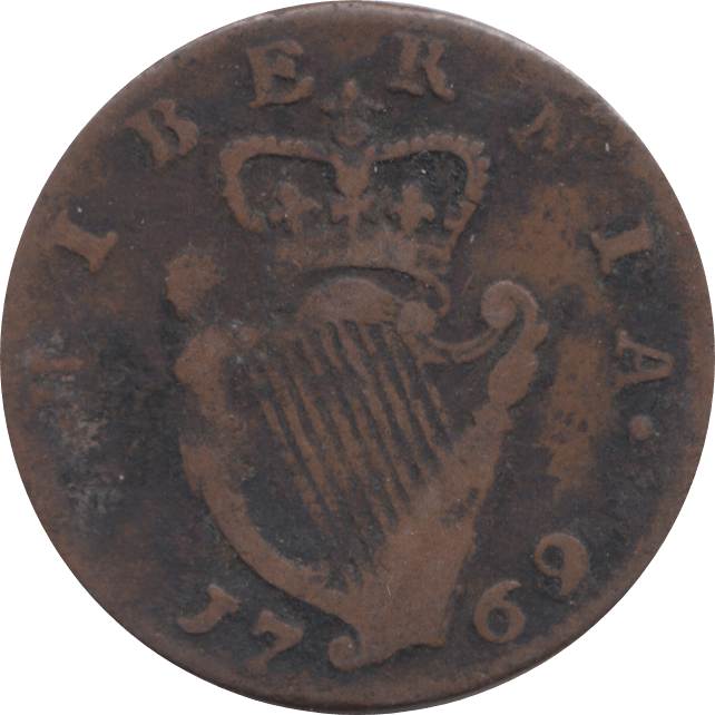 1769 IRELAND HALFPENNY ( FINE )