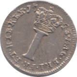 1743 MAUNDY ONE PENNY ( EF )