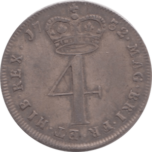 1732 MAUNDY FOURPENCE ( VF ) 1