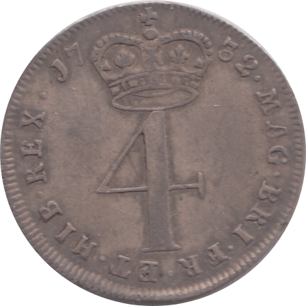 1732 MAUNDY FOURPENCE ( VF ) 1