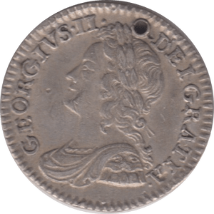 1746 MAUNDY FOURPENCE HOLED ( EF ) 1