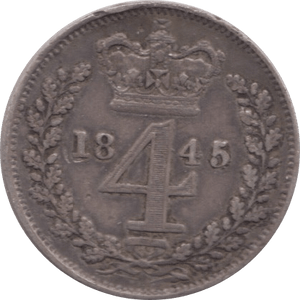 1845 MAUNDY FOURPENCE ( GVF ) 1 - Maundy Coins - Cambridgeshire Coins