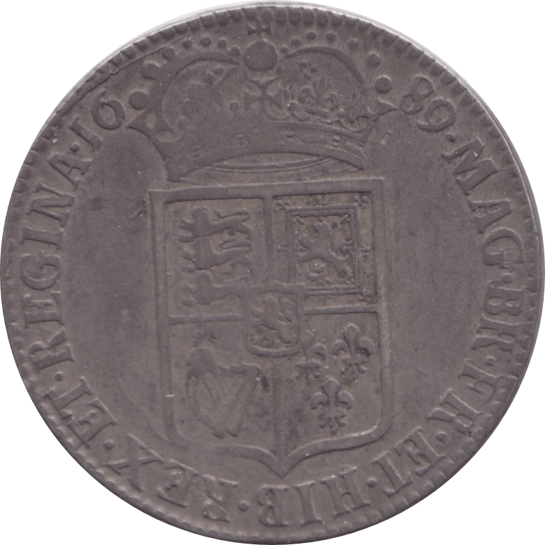 1689 HALFCROWN ( GF ) 1