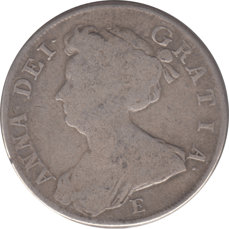 1707 HALFCROWN ( NF ) E 1