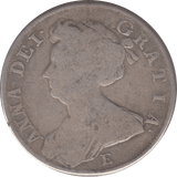 1707 HALFCROWN ( NF ) E 1
