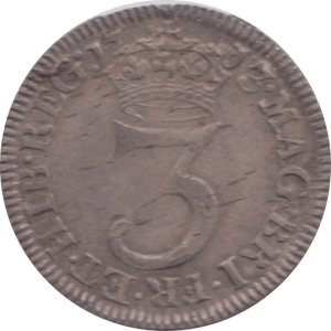 1713 MAUNDY THREEPENCE ( VF ) 1