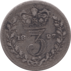 1827 MAUNDY THREEPENCE ( GF ) 1 - Maundy Coins - Cambridgeshire Coins