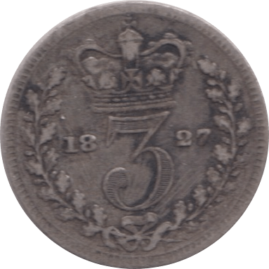 1827 MAUNDY THREEPENCE ( GF ) 1 - Maundy Coins - Cambridgeshire Coins