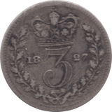 1827 MAUNDY THREEPENCE ( GF ) 1 - Maundy Coins - Cambridgeshire Coins