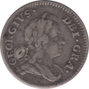 1717 MAUNDY THREEPENCE PLUGGED ( FINE )