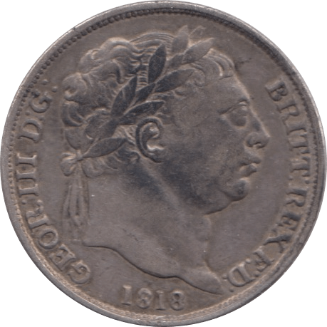1818 SIXPENCE ( VF ) 1