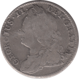 1743 SIXPENCE ( FINE )