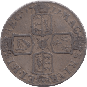 1711 SIXPENCE ( VF ) 1