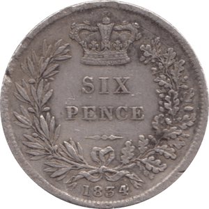 1834 SIXPENCE ( GF ) 1 - Sixpence - Cambridgeshire Coins