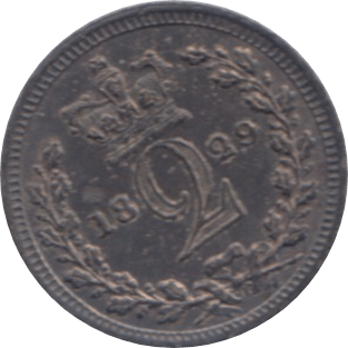 1829 MAUNDY TWOPENCE ( BU ) - Maundy Coins - Cambridgeshire Coins