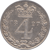 1827 MAUNDY FOURPENCE ( BU ) - Maundy Coins - Cambridgeshire Coins
