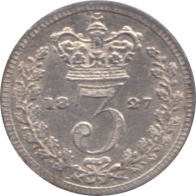 1827 MAUNDY THREEPENCE ( BU ) - Maundy Coins - Cambridgeshire Coins