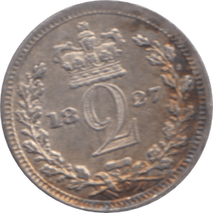 1827 MAUNDY TWOPENCE ( BU ) - Maundy Coins - Cambridgeshire Coins