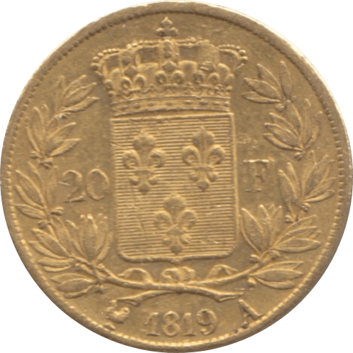 1819 GOLD 20 FRANCS FRANCE A