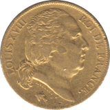 1819 GOLD 20 FRANCS FRANCE A