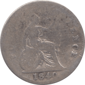 1840 FOURPENCE ( FAIR ) - Fourpence - Cambridgeshire Coins